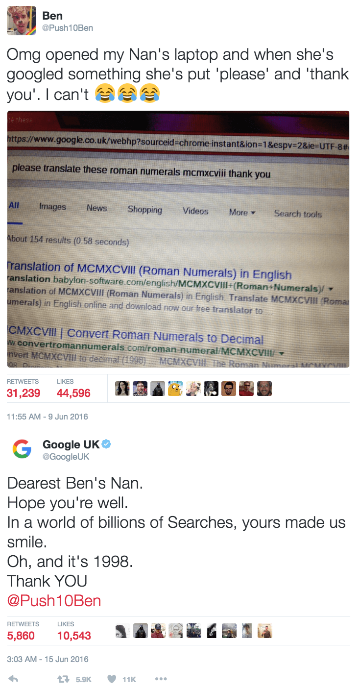 win grandma makes the most polite google search ever