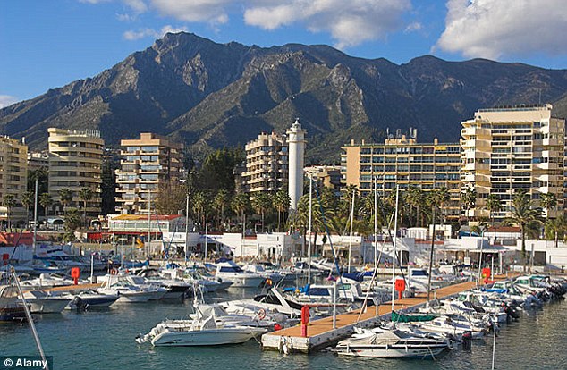 From Seville it’s a short drive to the Costa del Sol (harbour pictured above) and the Marbella Club