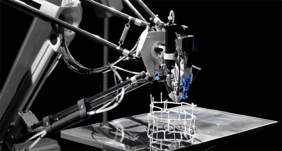 Festo 3D Cocooner: Robot que imprime estructuras con fibra de vídrio