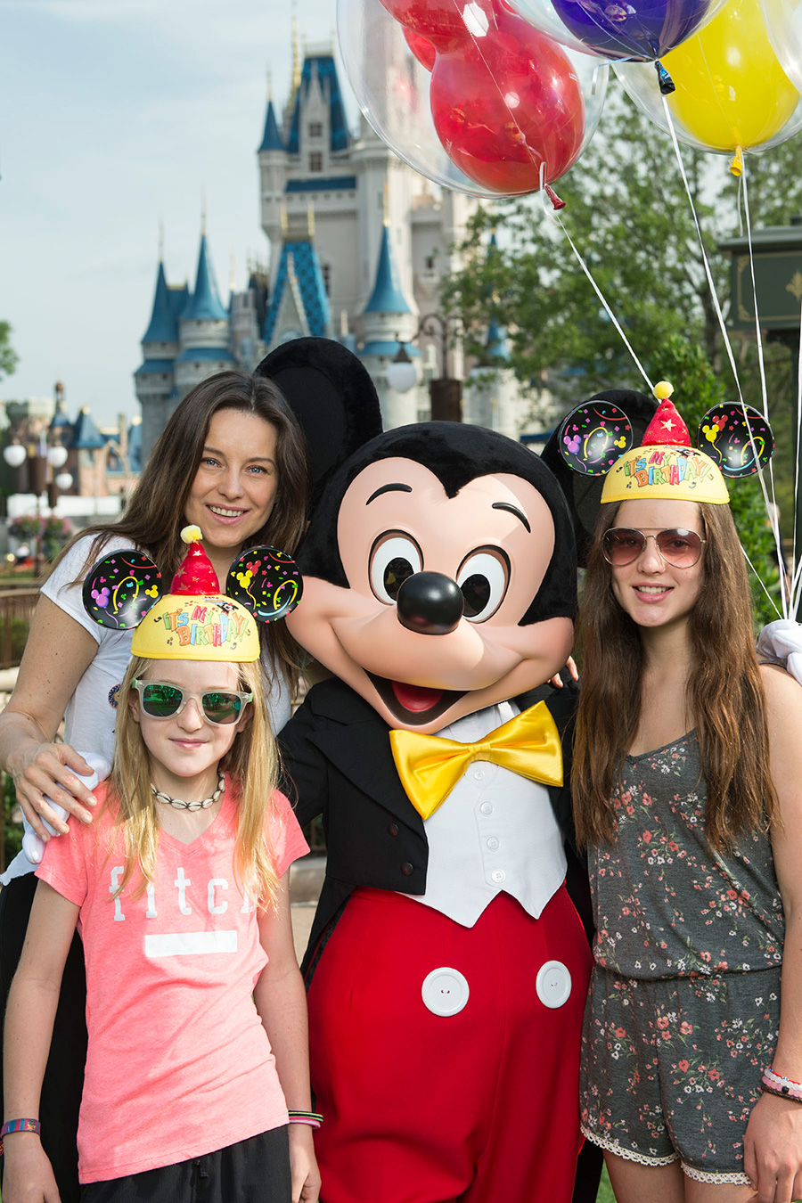 Dominika Paleta with her Daughters at Magic Kingdom at Walt Disney World Resort