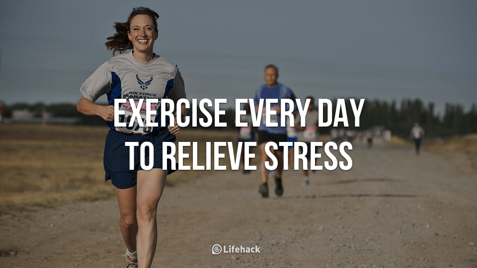 exercise every day to relieve stress feature image