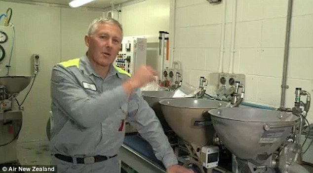 Peter Lowen, who works for Air New Zealand's technical department, talks through the construction, and workings of, the plane toilet