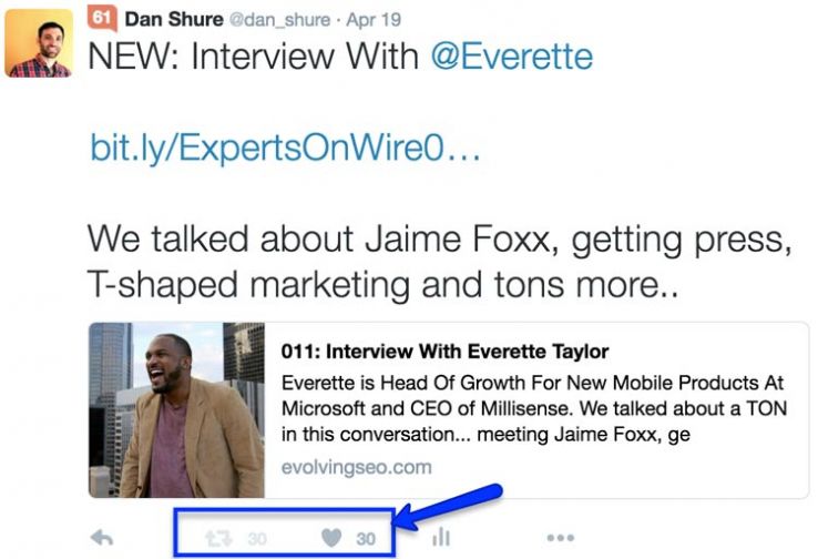 Tweet about podcast with Everette Taylor.