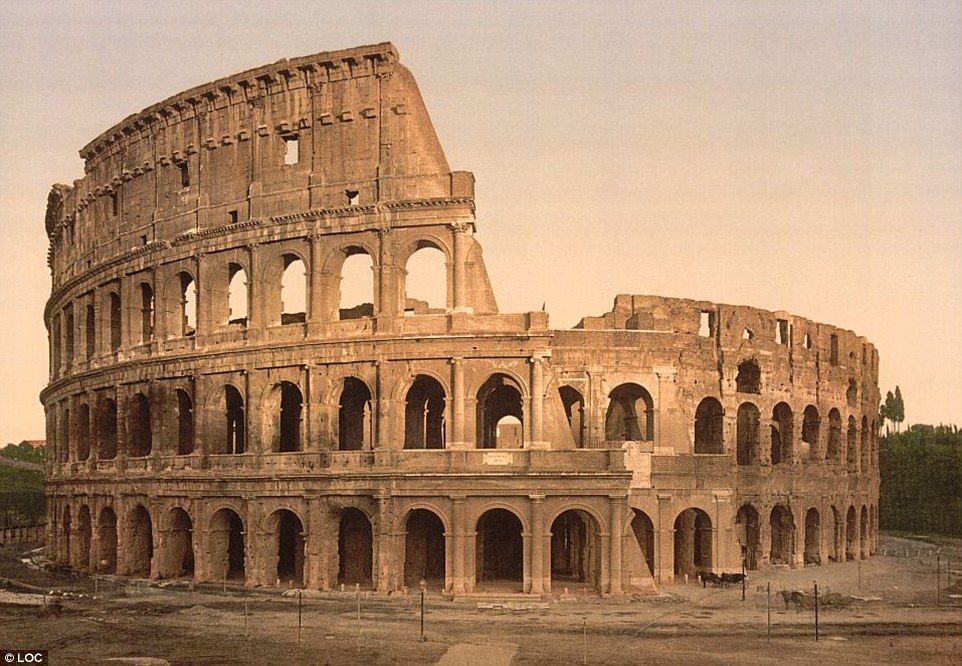 The Colosseum in Rome (pictured) is the largest amphitheatre ever built, and it is clear to see why it has lured visitors for centuries with its grand structure. It was originally used for gladiatorial events, public spectacles and even mock sea battles