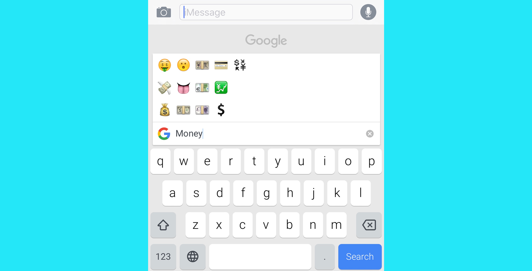 google keyboard emoji search