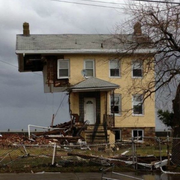 In 2012, Hurricane Sandy destroyed this house in Jersey Shore, New Jersey. Image via Shayna Marie Meyer
