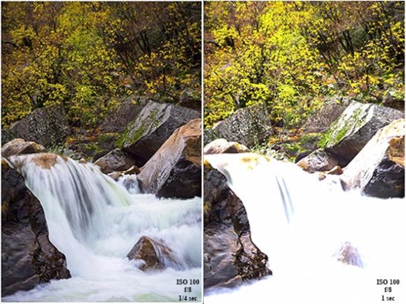 shutter speed exposure difference