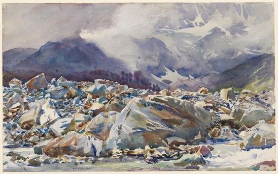 John Singer Sargent, Simplon Pass: Avalanche Track, 1911.: 