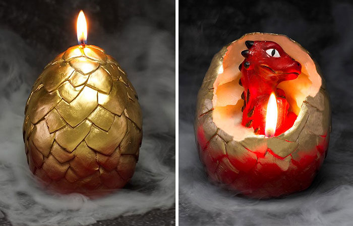 Hatching Dragon Candle