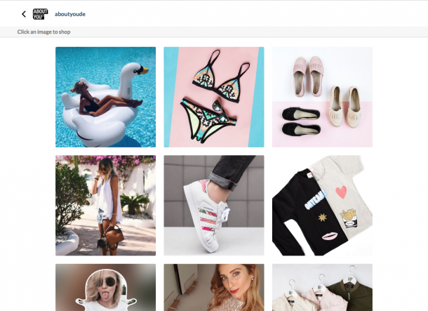 Shopable Instagram von Asos