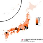 Population density of Japan [1024 × 1024]