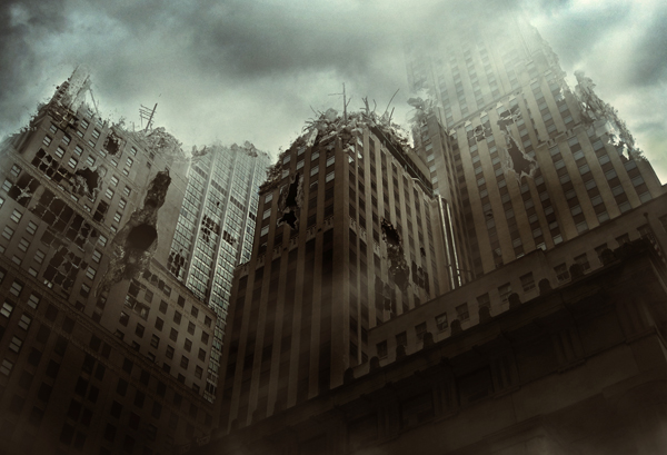 Create a City Destruction Scene Photo Manipulation in Adobe Photoshop