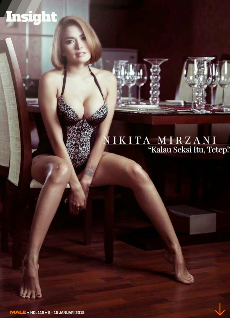Hot Foto Nikita Mirzani di Majalah Male Januari 2015 