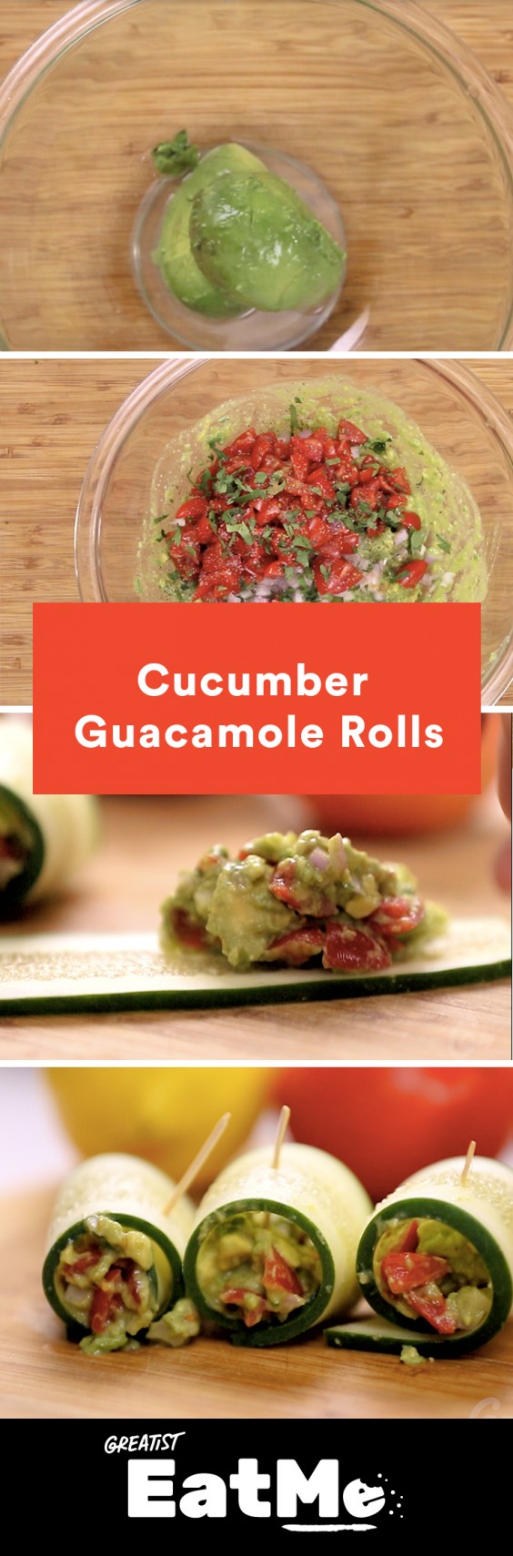 Eat Me Video: Cucumber Guac Rolls