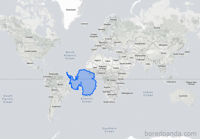 Antarctica Is Not So Much Larger Than Brazil