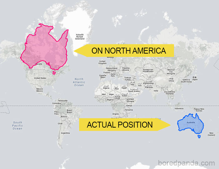 Australia Moved Onto North America Becomes REALLY Big