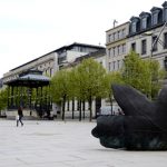 Fotos de Gante en Flandes, escultura hojas