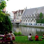 Fotos de Gante en Flandes, ambiente universitario