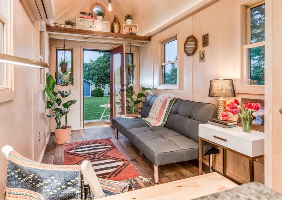 Living Room - Riverside Tiny Home by New Frontier Tiny Homes from Nashville Tennessee