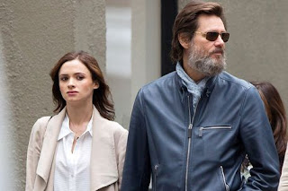 comedian Jim Carrey and ex-girlfriend Cathriona White before her suicide 