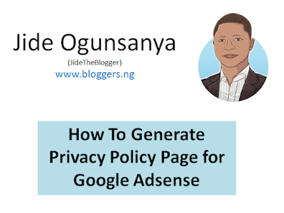 make blog privacy policy for adsense