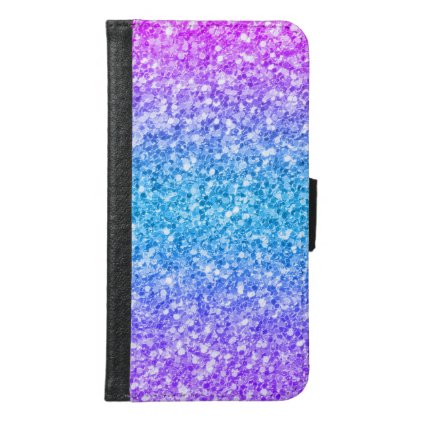 Modern Colorful Glitter Background Wallet Phone Case For Samsung Galaxy S6