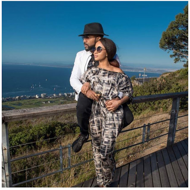 More Romantic photos of Banky W and Adesua in Cape town