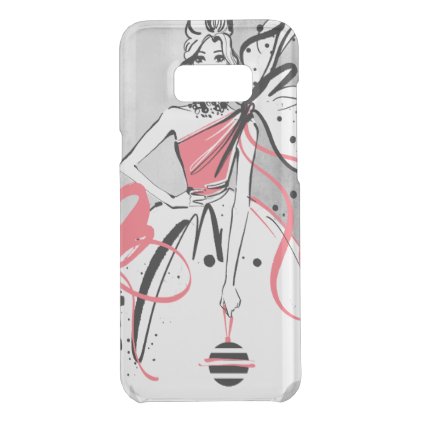 party girl on silver background uncommon samsung galaxy s8+ case