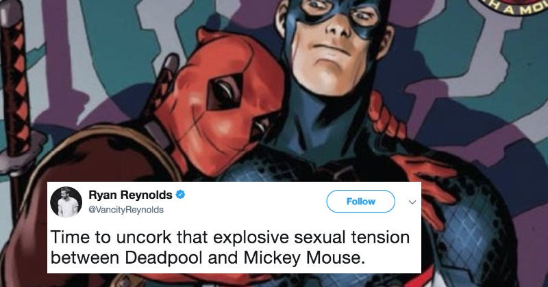 Chris Evans and Ryan Reynolds weigh in on the Disney/Fox deal and it's hilarious on Twitter.