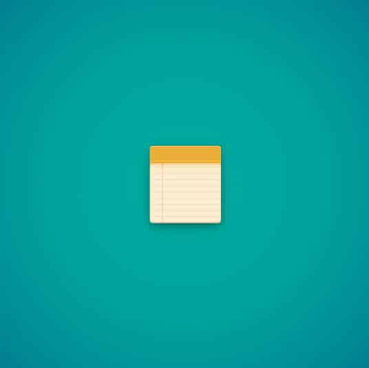 create a simple notebook icon in adobe illustrator