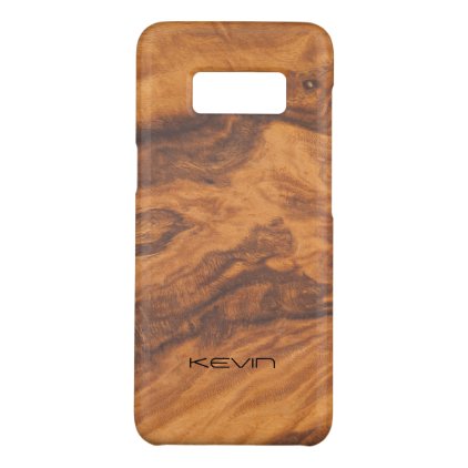 Brown Faux Wood Texture Modern Design Case-Mate Samsung Galaxy S8 Case