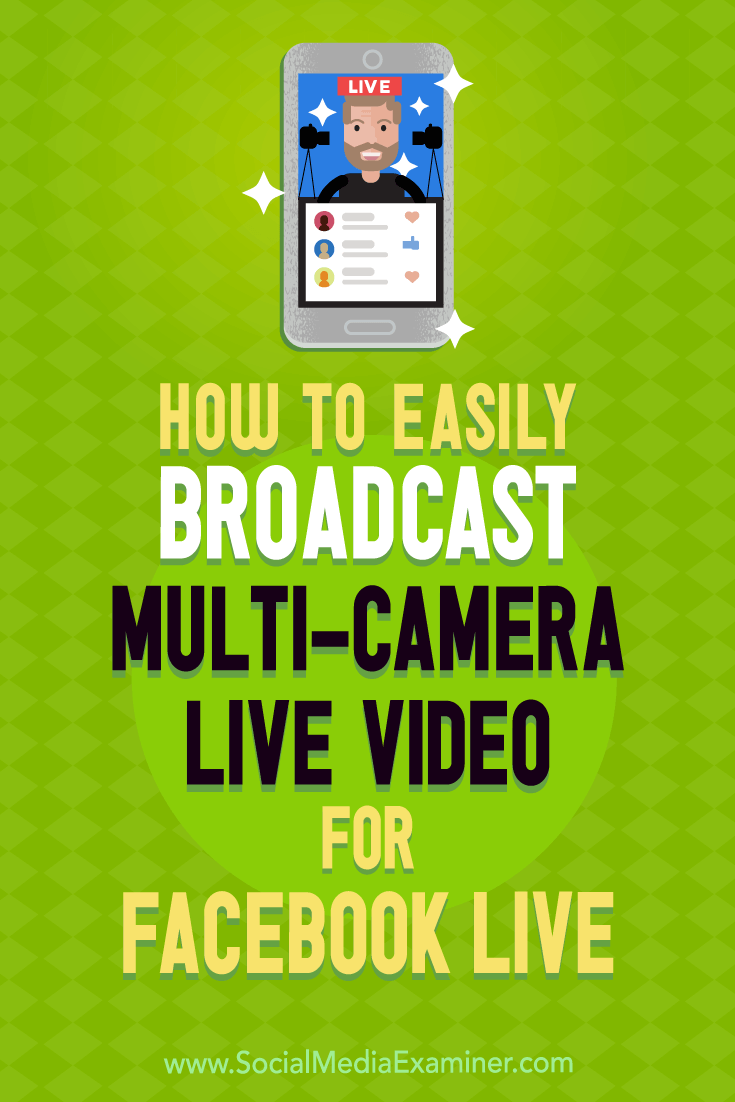 Discover how to integrate visuals and work with multiple camera angles to broadcast professional-quality live video to Facebook and YouTube.