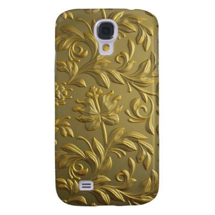 vintage,floral,gold,elegant,chic,beautiful,antique galaxy s4 cover