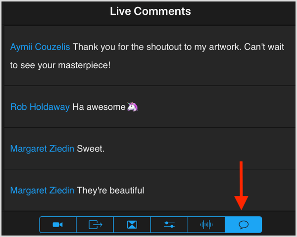 switcher studio live comments
