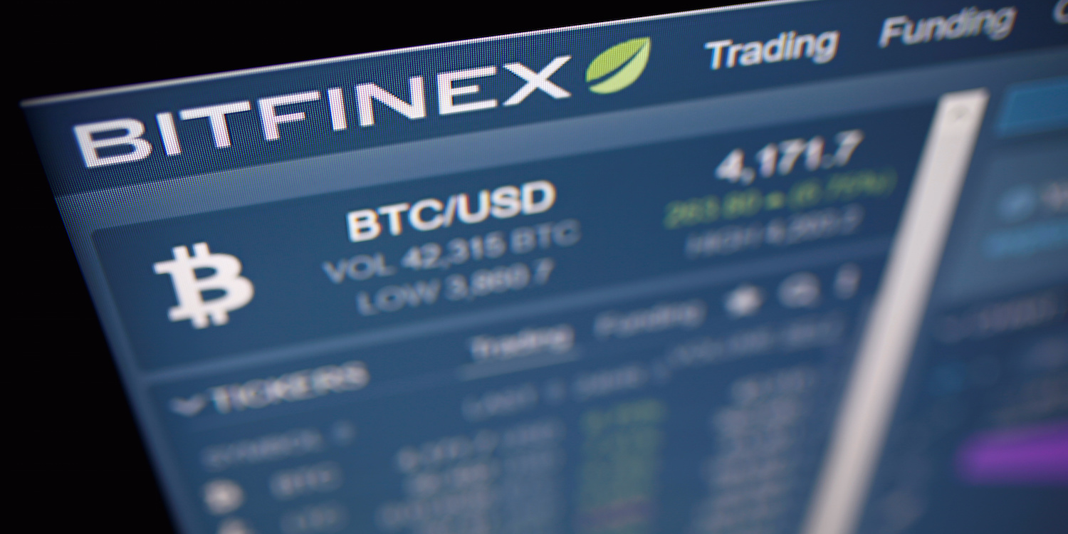 Photo illustration of Bitfinex cryptocurrency exchange website taken September 27, 2017. Picture taken September 27, 2017.