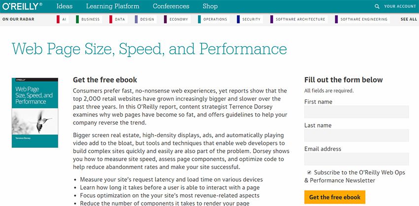 website speed performance ebook