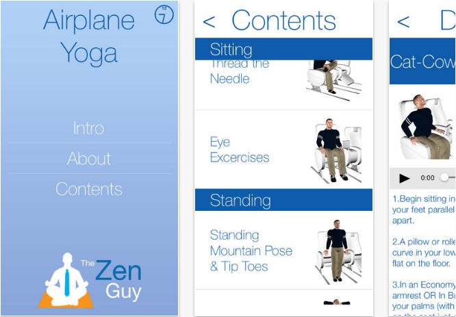 Airplane-Yoga Health & Fitness Apps for iPhone and iPad