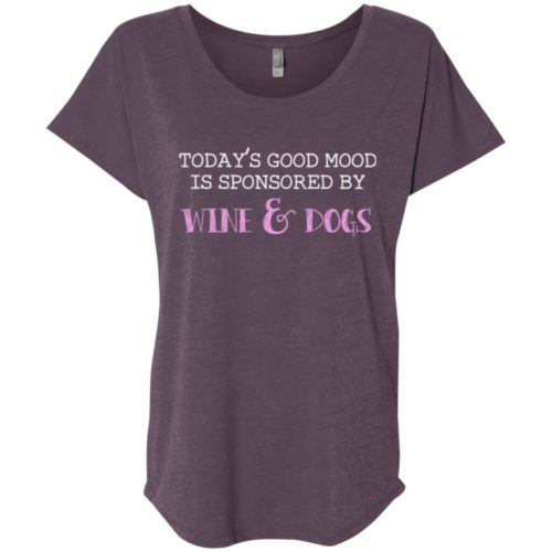 Wine & Dogs Ladies’ Slouchy T-Shirt