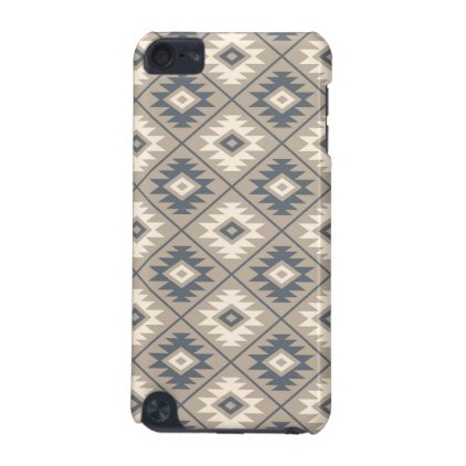 Aztec Symbol Stylized Pattern Blue Cream Sand iPod Touch (5th Generation) Cover