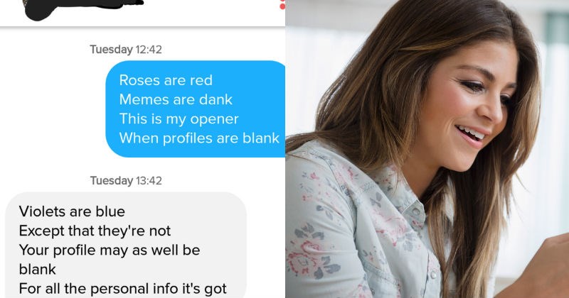 Guy successfully uses the Tinder app to win a girl over.