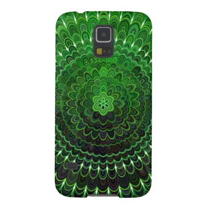 Green Flower Mandala Galaxy S5 Cover