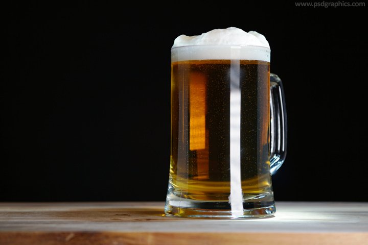 Glass of beer background