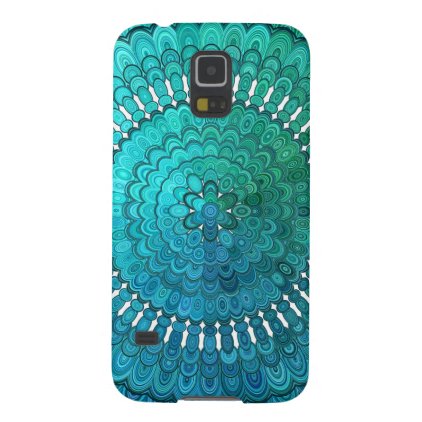 Turquoise Mandala Case For Galaxy S5