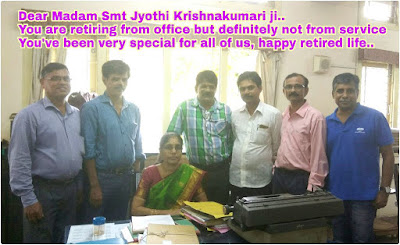 Superannuation of Jyothi Krishnakumari, LDC, AIR, Mangalore