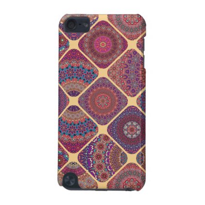 Vintage patchwork with floral mandala elements iPod touch (5th generation) cover