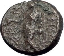 ANTIOCHOS III Megas 222BC RARE R1 Ancient Greek SELEUKID King Coin APOLLO i63873