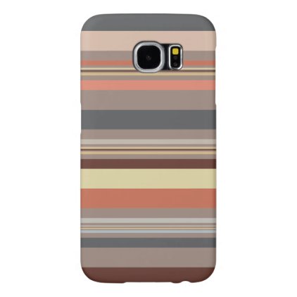 Stripes - Retro Tones Samsung Galaxy S6 Case
