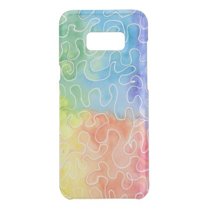 Rainbow Squiggle Watercolour Uncommon Samsung Galaxy S8+ Case