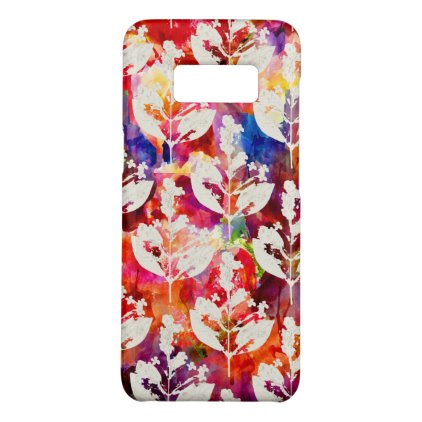 Cute colorful abstract leaves patterns Case-Mate samsung galaxy s8 case