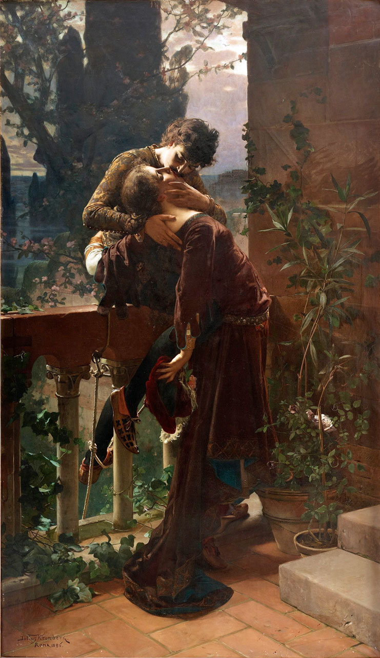 Julius Kronberg - Romeo and Juliet on the balcony (1886)